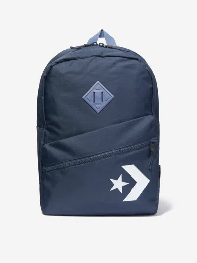 Converse Kids Star Chevron Backpack In Blue