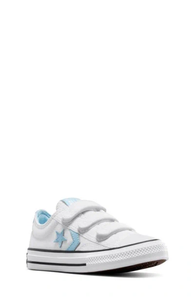 Converse Kids' Star Player 76 Easy-on Trainer In White/ True Sky