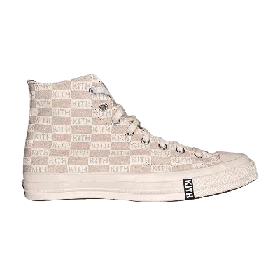 Pre-owned Converse Kith X Chuck 70 High 'natural Monogram' In Cream