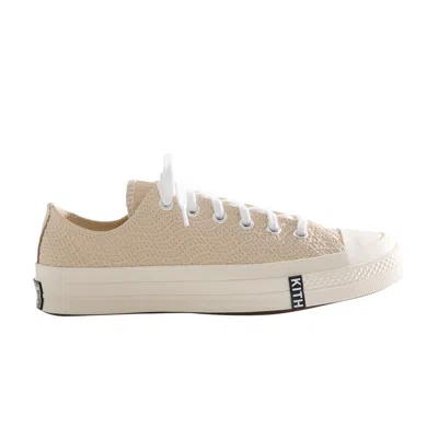Pre-owned Converse Kith X Chuck 70 Low 'egret Monogram' In Cream