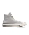 Converse Logo Affixed With High Upper Board Shoes In Gray