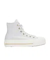 Converse Lace-up High-top Casual Shoes In White