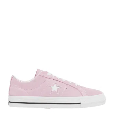 Converse Lace-up Low-cut Casual Shoes In Stardust Lilac/white/black