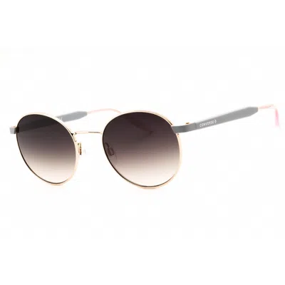 Converse Ladies Rose Gold Tone Round Sunglasses Cv302signite In ["pink","gold Tone","rose Gold Tone"]
