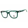 Converse Ladies Transparent Rectangular Eyeglass Frames Cv5118 In Green