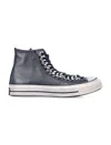 Converse Leather High-top Sneaker In Silver