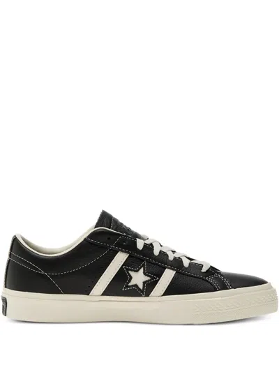 Converse Leather Sneakers In Black
