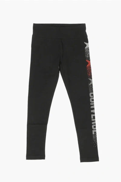 Converse Leggings With Strass In Gray