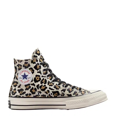 Converse Leopard-print High-top Casual Shoes In Nude | ModeSens