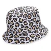 Converse Leopard Printed Reversible Bucket Hat 'white' In Multi