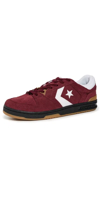 CONVERSE LIFESTYLE 1998 SUEDE SNEAKERS DEEP BORDEAUX/WHITE/GUM