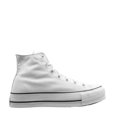 Converse White Chuck Taylor All Star Lift Platform High Sneakers In White Black