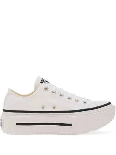 Converse Lift Double Stack Sneakers In White