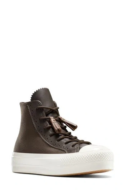 Converse Lift Hi Top Sneaker In Animal Print