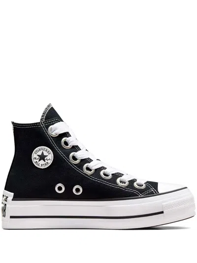 Converse Lift Platform Sketch Sneakers In Black
