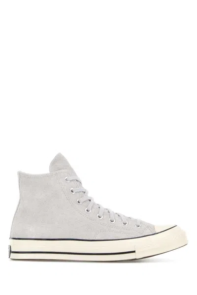 Converse Light Grey Suede Chuck 70 Sneakers In Neutral