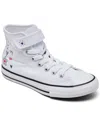 Converse Little Girls Chuck Taylor All Star Doodles Stay-put Closure Strap High Top Casual Sneakers From Fini