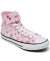 Converse Little Girls Chuck Taylor All Star Doodles Stay-put Closure Strap High Top Casual Sneakers From Fini
