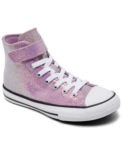 Converse Kids' Little Girls Chuck Taylor All Star Glitter Casual Sneakers From Finish Line In Multi