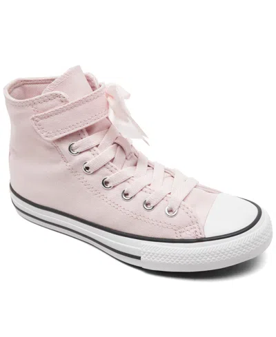 Converse Kids' Little Girls Chuck Taylor All Star Ruffles Bows Easy-on Casual Sneakers From Finish Line In Blush Hush