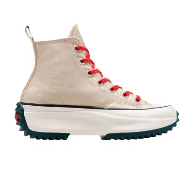 Pre-owned Converse Liverpool F.c. X Run Star Hike Platform High 'you'll Never Walk Alone' In Cream