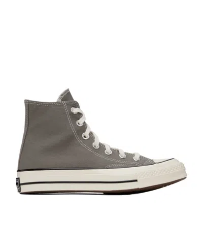 Converse Logo Affixed With High Upper Board Shoes In Black