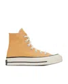Converse Logo Affixed With High Upper Board Shoes In Yellow