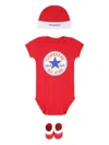 Converse Logo Babygrow Set In Red