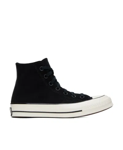 Converse Logo Decorated High-top Board Shoes In Black