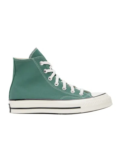 Converse Logo Decorated High-top Board Shoes In Green