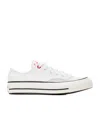 Converse Logo Embroidered Low Upper Board Shoes In White