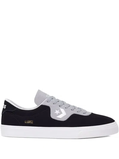 Converse Logo-embroidery Sneakers In Black
