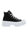 Converse Black Chuck Taylor All Star Lugged Platform Sneakers In White