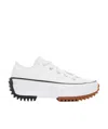 Converse Logo Lace Up Sneakers In White