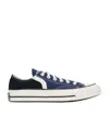 Converse Navy Chuck 70 Archival Stripes Low Top Sneakers In White