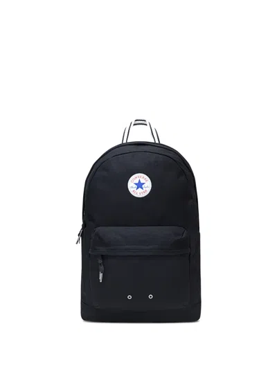 Converse Kids' Logo Patch Backpack In Black