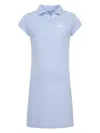 Converse Logo-print Fine-ribbed Dress In Blue