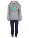 Converse Logo-print Tracksuit In Gray