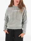 Converse Logo-print Drawstring Hoodie In Grey
