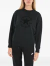 Converse Logo-print Sweatshirt In Black