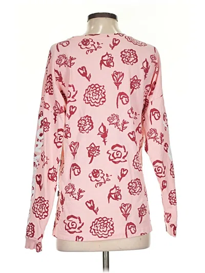 Pre-owned Converse Long Sleeve Polo Shirt In Pink