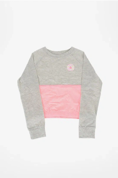 Converse Long Sleeve T-shirt In Gray