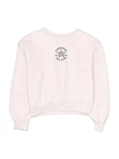 Pre-owned Converse Kids' Long Sleeve T-shirt In Pink