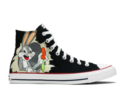 Converse Looney Tunes X  Chuck Taylor All Star High '80th Anniversary - Bugs Bunny's Mischie In Black