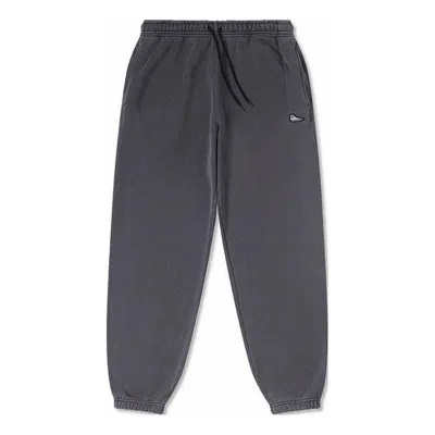Converse Loose Fit Sneaker Patch Pant 'black Grey' In Gray