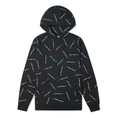 Converse Love Pattern Full Print Sports Couple Style Black