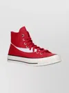 Converse Low Profile Sneakers Featuring Contrast Stripe In Red