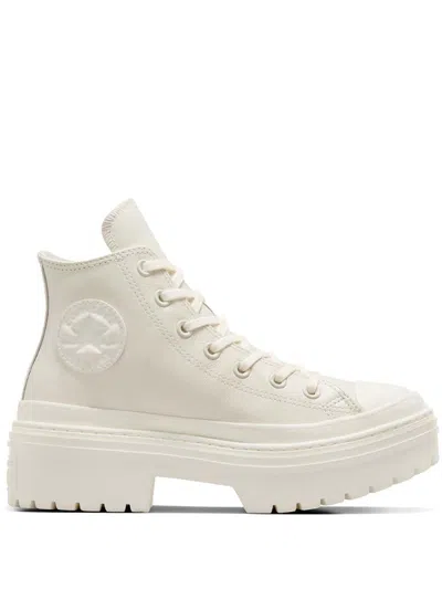 Converse Lugged Heel Platform Hi Sneakers In Neutrals