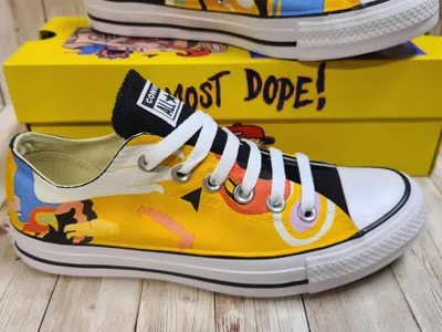 Pre-owned Converse Mac Miller Custom  Sneakers In Black