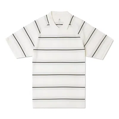 Converse Marquis Polo Shirt 'beige Black' In White